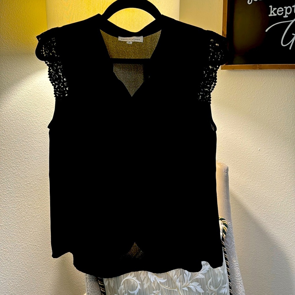 Beautiful evening blouse for a casual date or dinner.